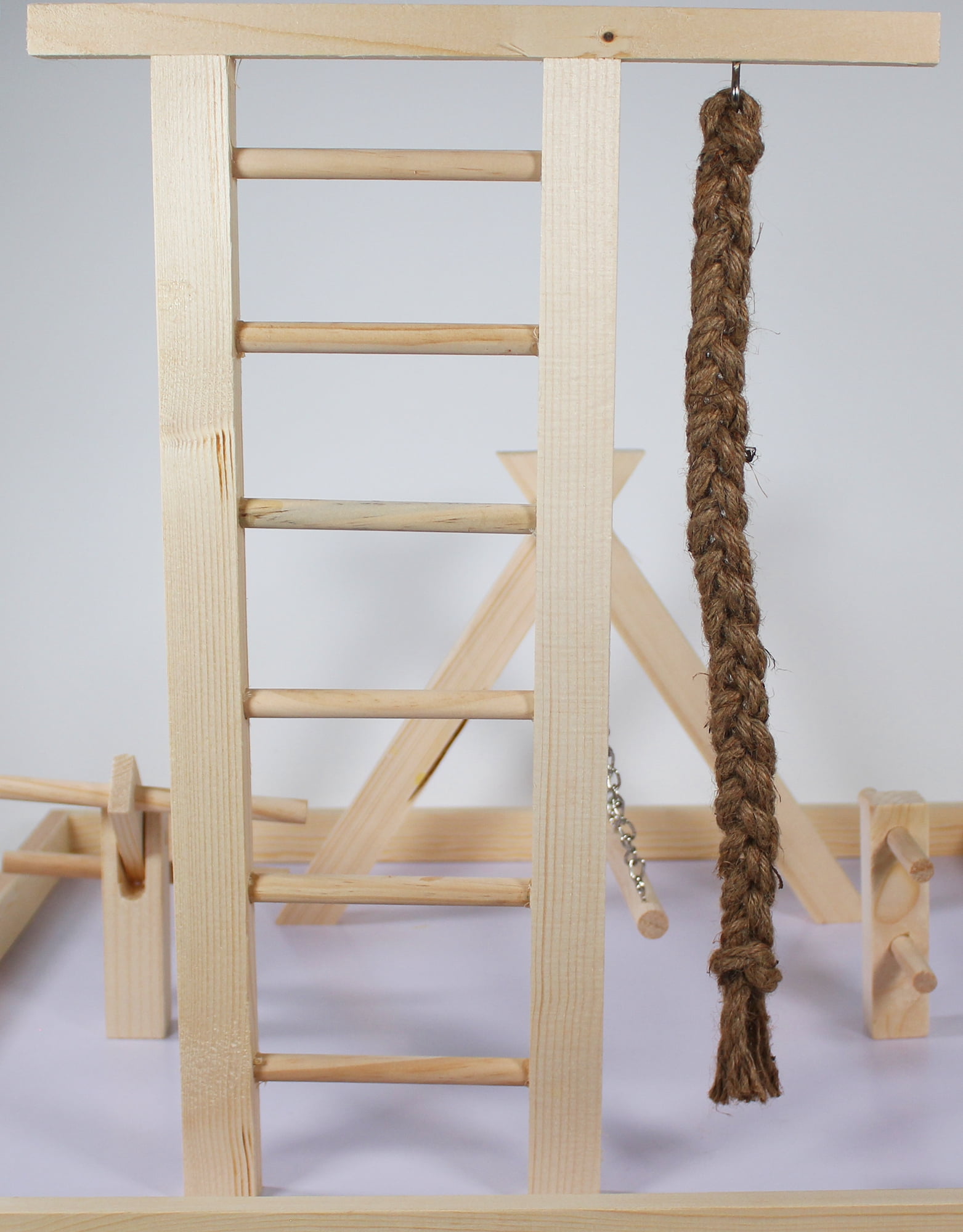 Penn-Plax Bird Life Wooden Playpen – Extra-Extra Large Size (Natural Brown)