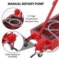 thumbnail image 3 of AKDSteel Low Profile Oil Drain Pan With Electric Pump, 20 Gallon Portable Drain Cart For Cars, Suvs, And Trucks, Foldable Handle And Swivel Casters, 3 of 7