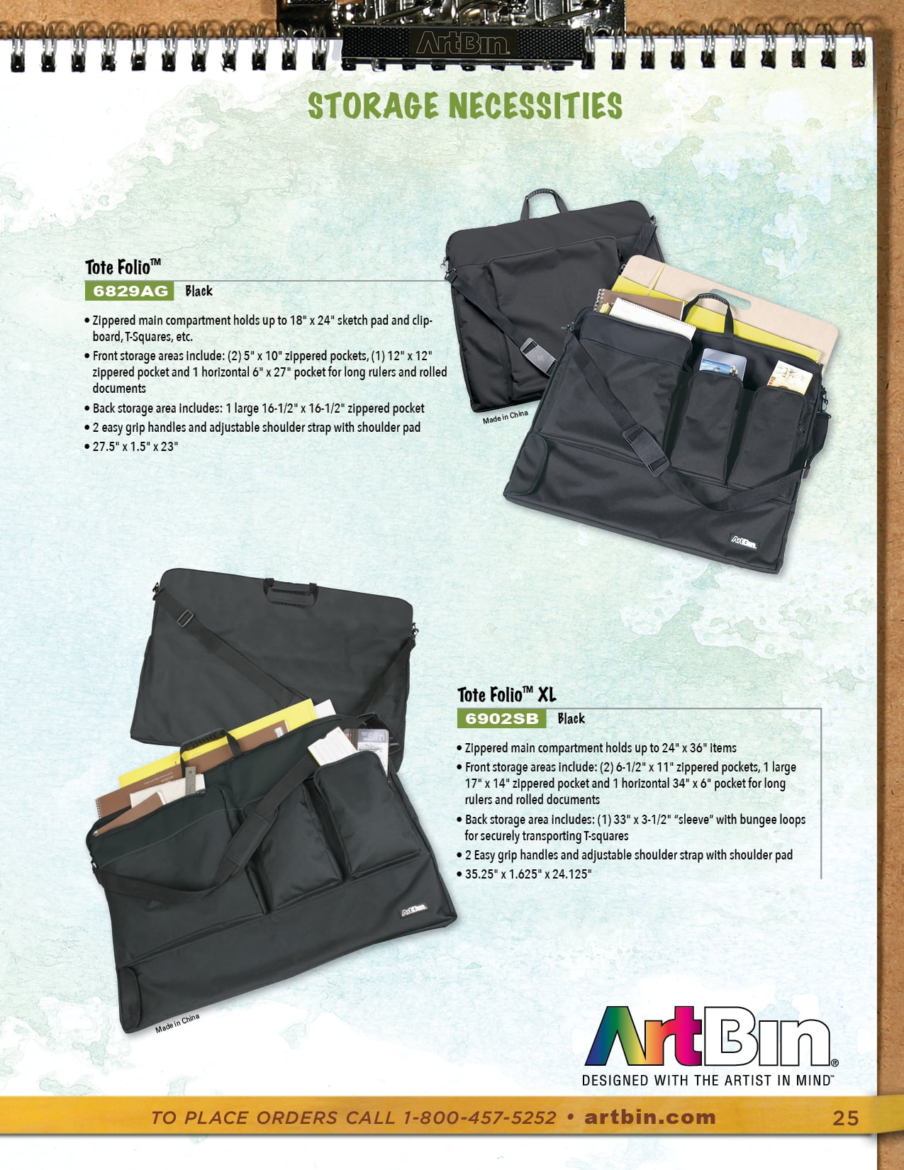 Tote Folio Artist Portfolio, 6829AG