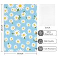 thumbnail image 2 of 6 Pcs Daisy Pioneer Flower Blue Pattern Funny Kitchen Towels, Microfiber Dish Towels, Kitchen Tea Towels Set 18" X 26", 2 of 6