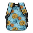 thumbnail image 4 of Xecao Sunflowers Backpack, a stylish and functional choice for both men and women, is the perfect basic bookbag for college, work, or travel, 4 of 5