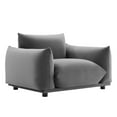 thumbnail image 2 of Modway Copious Performance Velvet Armchair in Gray, 2 of 7