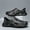 Black, variant on Jungle Camo Men's Clogs, Summer EVA Thick Sole Cut-out Slides, Trendy Closed-toe Water Shoes