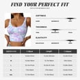 thumbnail image 7 of Fotbe Rainbow Scales Pattern Womens' Sports Bra Longline Wirefree Padded with Medium Support Sports Moisture-Wicking Workou Vest,Tank Top-, 7 of 7
