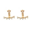 thumbnail image 1 of Personality Earrings Leaves Beautiful Diamond Earrings Irregular Mesh, 1 of 9
