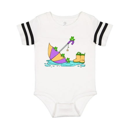 

Inktastic Cute Frogs in a Umbrella with Boots Gift Baby Boy or Baby Girl Bodysuit