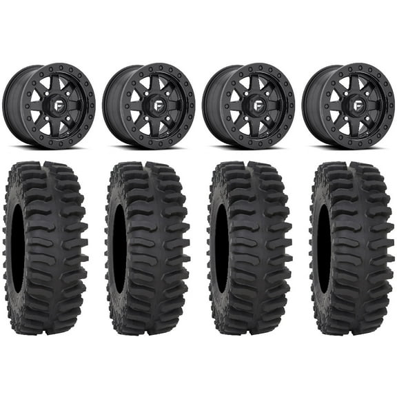 Fuel Maverick Bdlk Bk 15" Wheels 30" XT400 Tires Polaris RZR XP 1000 / PRO XP / Ranger XP 900/1000