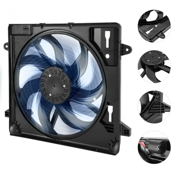 For 2012 13 14 15 16 17 2018 Jeep Wrangler Radiator Cooling Fan Assembly Engine
