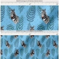 thumbnail image 2 of Soimoi Blue Cotton Cambric Fabric Dot,Leaves & Face Animal Fabric Prints by Yard 56 Inch Wide, 2 of 7