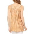 thumbnail image 2 of Sakkas Boho Love Sleeveless Blouse - Copper Beige - One Size, 2 of 5