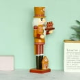 thumbnail image 6 of Christmas Decorations Nutcracker Figures, Wooden Gingerbread Man Collectible Nutcracker for Indoor Winter Table Centerpiece Desktop Fireplace Clearance Decor, 6 of 7