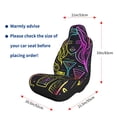 thumbnail image 5 of Sikiie Neon Bar Drinks Car Seat Covers 2PCs Front Car Seat Covers Universal fit for Most Cars SUVs and Trucks-1, 5 of 9