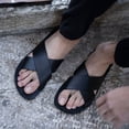 thumbnail image 5 of Elan - Leather Slide On Sandal - Mens Sandals, 5 of 11