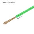 thumbnail image 2 of Uxcell 1/4 Green Vinyl Coated Wire Ropes 49ft Galvanized Steel with 4PCS M6 Loop Sleeves, 2 of 7