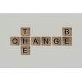 thumbnail image 2 of Longfellow Designs 24x17 Gold Ornate Wood Framed with Double Matting Museum Art Print Titled - Be the Change II, 2 of 4