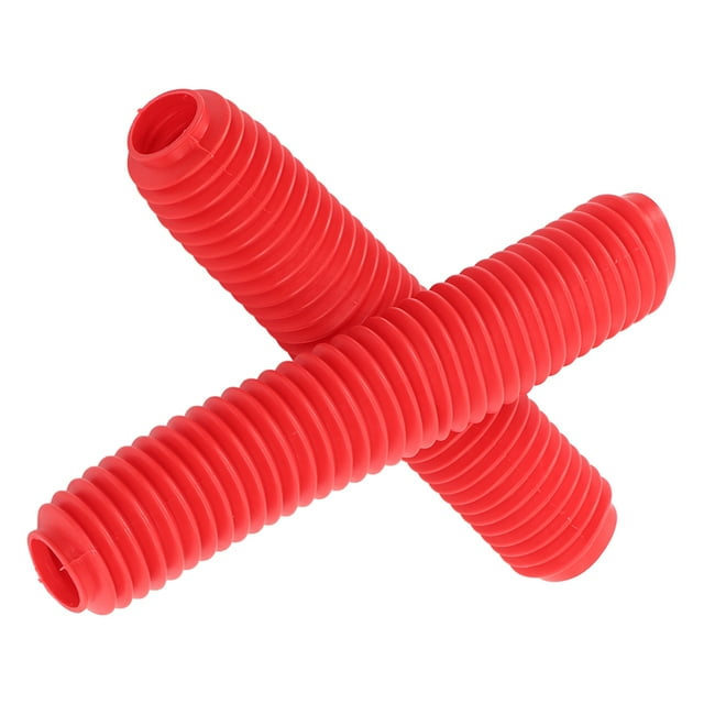 Front Fork Cover, Shock Boots Durable 2Pcs/Set For CR80 CR125 CR250 CRF250 Red