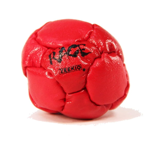 Zeekio Rage Footbag - Leather 14 Panel - Pellet Filled