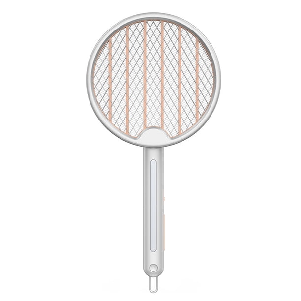 Moyic 2021, matamosquitos eléctrico 2 en 1, raqueta de plagas, raqueta de insectos voladores recargable, raqueta de insectos portátil Repelente de insectos y plagas Blanco Moyic HA005962-01B