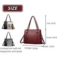 thumbnail image 6 of Large   Purse For Women Casual Top Handle  Handbag PU Leather Work Tote, 6 of 7