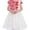 Red Traditional, variant on Sunny Fashion Girls Embroidered Blossom Dress With Pink Tulle, 3/4 Sleeve Peplum Dresses 8 Years