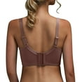 thumbnail image 5 of SBYOJLPB Women's Sexy Bra Ladies Comfortable Breathable No Steel Sexy Lace Gathering Adjustment Lift Bra Woman Underwear Coffee 8(L), 5 of 7