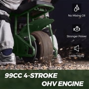 FRP Basic Package GMB100 Gas Powered Mini Dirt Bike 99CC for Adult and Older Youth, 28MPH Off Road Motorcycle, Weight Support Up to 220 LBS - Green