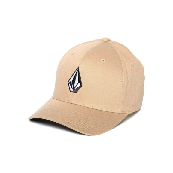 Volcom Mens 6 panel Flexfit Cap ~ Full Stone Flexfit khaki