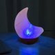 thumbnail image 5 of USB Night Light Moon Shape Color Changing Illumination Decorative LED Faux Crystal Salt Lamp with Wooden Base for Home 26-27s, 5 of 5