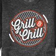 thumbnail image 3 of Instant Message - Grill And chill - Men's Crew Neck Fleece Pullover, 3 of 7
