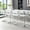 Light Gray-Silver, variant on Sweiko Swivel PU Leather Bar Stools, 2pcs Adjustable Bar Chairs, Modern Upholstered Kitchen Counter Height Barstools, Silver Metal Leg Bar Stools with Backres, Black