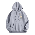 thumbnail image 5 of Graphic Hoodie for Women Cute Flower Print Long Sleeve Preppy Y2K Oversized Pullover Casual Lounge Hooded with Pocket, 5 of 5