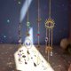 thumbnail image 4 of 4 Uds. Colector de luz solar de luna con cuentas colgantes, carillón de viento de pared exterior de cristal Likrtyny Libre de BPA, 4 of 8