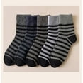 thumbnail image 4 of 5pair Winter Thick Socks Men Super Thicker Solid Sock Striped Merino Wool Rabbit Socks Against Cold Snow Russia Winter Warm Sock, 4 of 5