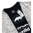 thumbnail image 3 of Ecko Unltd Men's T-Shirt Puff Print Colorblock Spacedye Crewneck Tee (Medium, White Spacedye/Black), 3 of 4