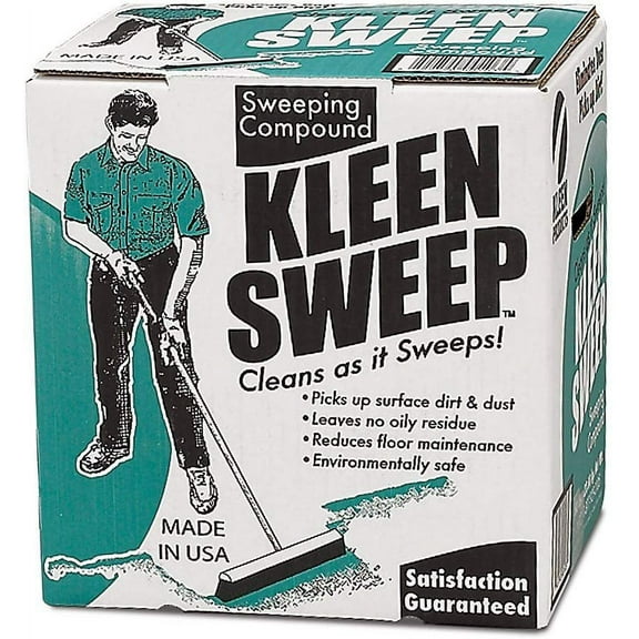 Kleen Sweep Sweeping Compound - Powder Floor Cleaner - Single Piece, 50 Lbs