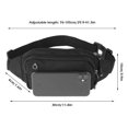 thumbnail image 2 of Sac de Taille Sport 11.8” Ceinture de Course Sac Banane Antidérapant Respirant Sac de Taille Extérieur avec Sangle Réglable Pochette de Course Imperméable Sac de Taille Sac de Poitrine, 2 of 7