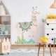thumbnail image 3 of Watercolor Llama Peel and Stick Giant Wall Decals, Tan, Green, Blue, 1 Sheet, 3 of 3