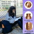 thumbnail image 3 of 100 Pure Copper Water Bottle Joint Free, Leak Proof, Tumbler, Flask, Yoga, Health Benefits, Natural Alkaline Water, 600ml/20 Oz by American Ayurveda, 3 of 5