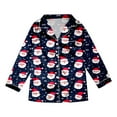 thumbnail image 4 of Family Christmas Pajamas Matching Sets Satin Pajamas Long Sleeve Button-Down Nightwear Mommy and Me Pjs Christmas Pjs Mens, 4 of 8