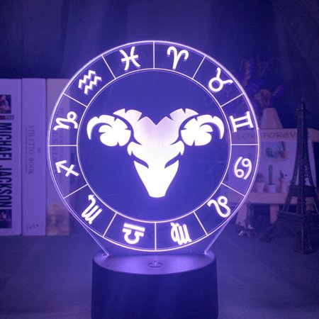 

Toyella Twelve constellations acrylic 3d night lightTwelve constellations acrylic 3d night light Aries Black Yes