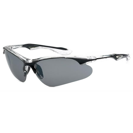 New Large Wrap Around Half Frame Mens Sunglasses Cycling Baseball Sport Glasses