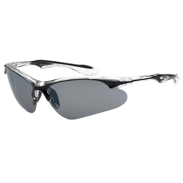 Sunny Shades New Large Wrap Around Half Frame Mens Sunglasses Cycling