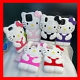 thumbnail image 2 of Sanrio-fundas estereoscópicas 3D de Hello Kitty para iPhone 14, 13, 12, 11 Pro Max, Mini, XR, XS, 8 Plus, Y2K, cubierta trasera suave a prueba de golpes Fivean unisex, 2 of 2