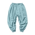 thumbnail image 5 of WOYY Boys Baggy Pants Casual Loose Fit Trousers Kids Elastic Waist Joggers, Sizes 2-14, 5 of 5
