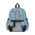 thumbnail image 3 of Police and Megaphone Blue Pattern Backpack for School, Cute School Bag with Adjustable Shoulder Straps and Padded Back, 13.4"x11"x4.7", 3 of 5