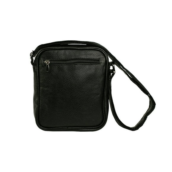 Bandolera CROSSBODY de piel CASTELLI LEATHER AUTHENTIC Negro