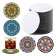 thumbnail image 2 of 40 piezas de sublimación en , posavasos para taza , suministros de manualidades de neopreno para bricoje BLESIY  Posavasos de coche en blanco, 2 of 8