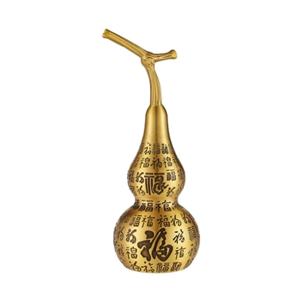 Estatua de calabaza de latón, figura de calabaza Feng Shui, Feng Shui chino para el Festival de Primavera L