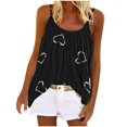 thumbnail image 2 of Puntoco Blusas sin mangas para mujer Blusas casuales sin mangas con cuello redondo y estampado de moda para mujer, 2 of 5