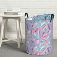 thumbnail image 5 of colored crystals Laundry Basket, Laundry Hamper Waterproof Laundry Bag Clothes Hamper Laundry Bin with Handles for Bedroom, Living Room, Kids Room-#, 5 of 5